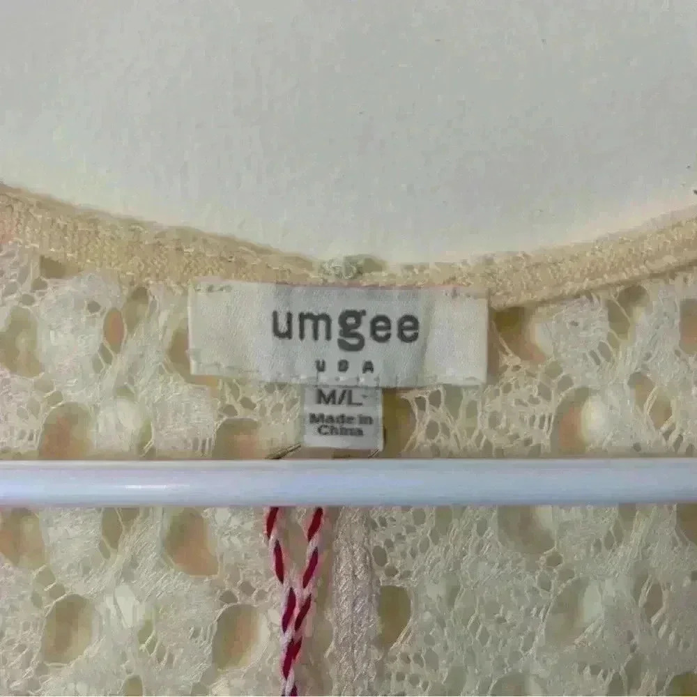 Umgee Lace Crochet Cartigan Size M/L - Picture 5 of 10